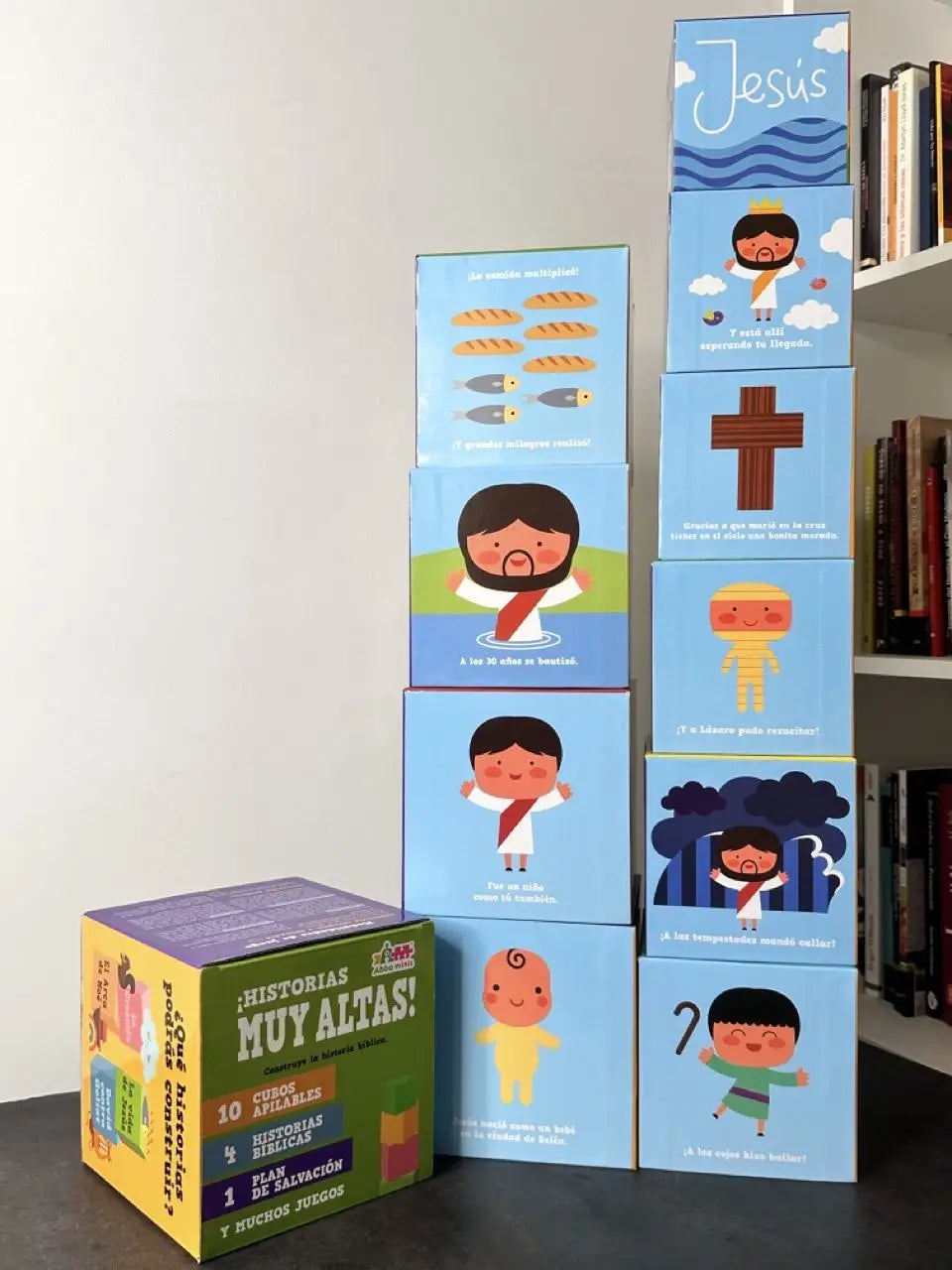 Juego de Cubos Apilables Grandes Historias de la Biblia