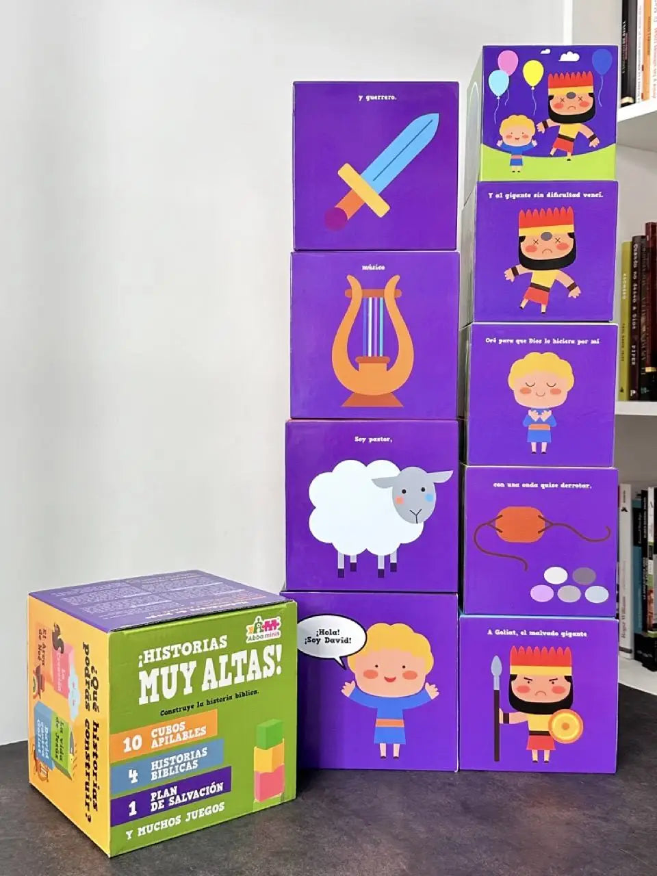 Juego de Cubos Apilables Grandes Historias de la Biblia
