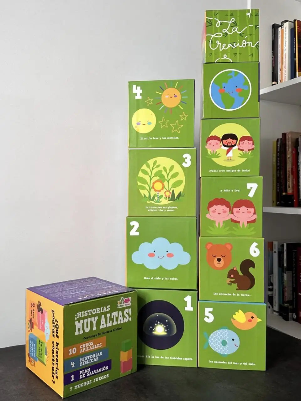 Juego de Cubos Apilables Grandes Historias de la Biblia