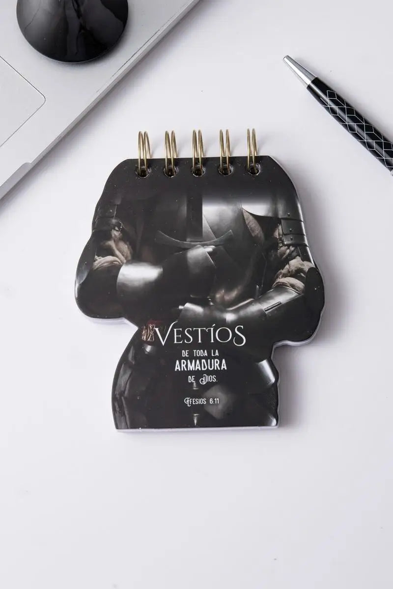 Libreta troquelada Armadura