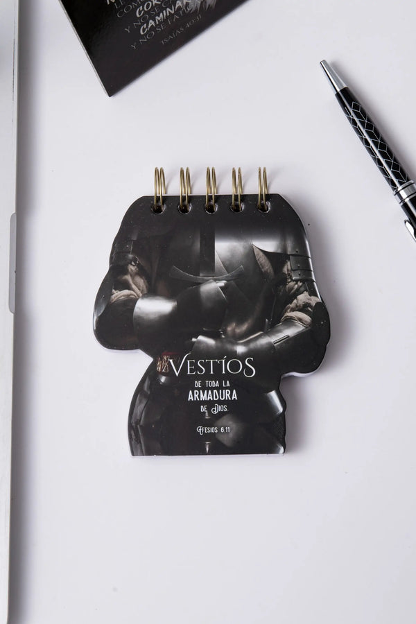 Libreta troquelada Armadura