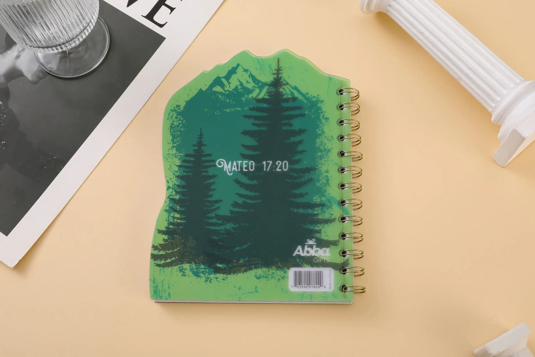 Libreta Troquelada con portada en PP. La Fe Mueve montañas