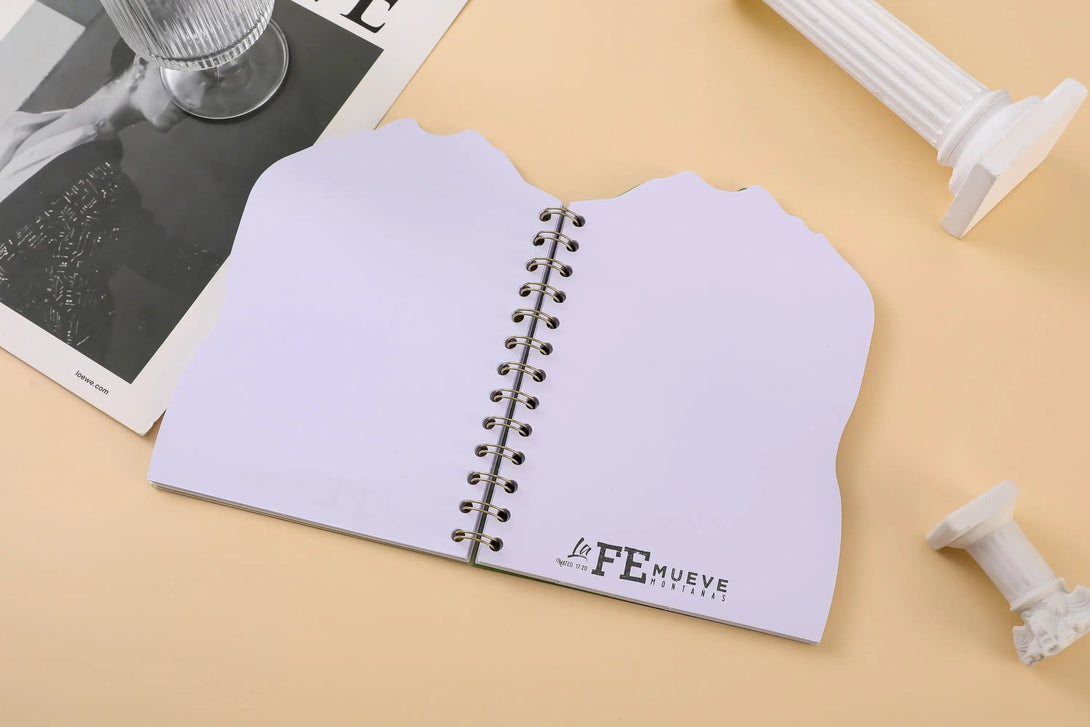 Libreta Troquelada con portada en PP. La Fe Mueve montañas