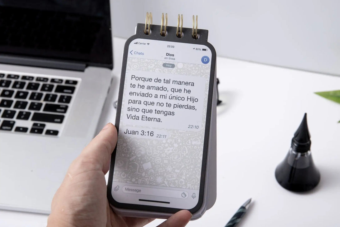 Libreta troquelada Juan 3:16