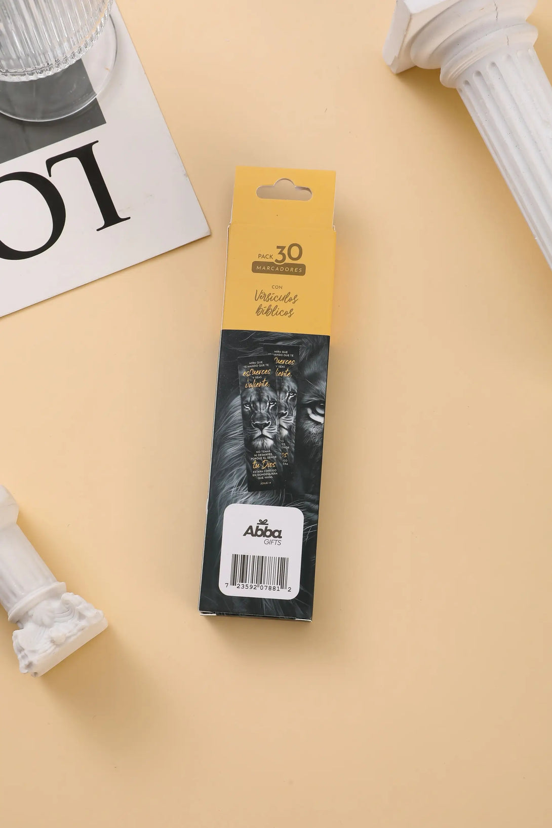 Pack 30 marcadores de libro en caja de cartón. Esfuérzate