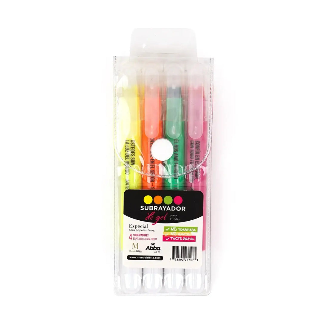 Pack de 4 marcadores de Biblia.