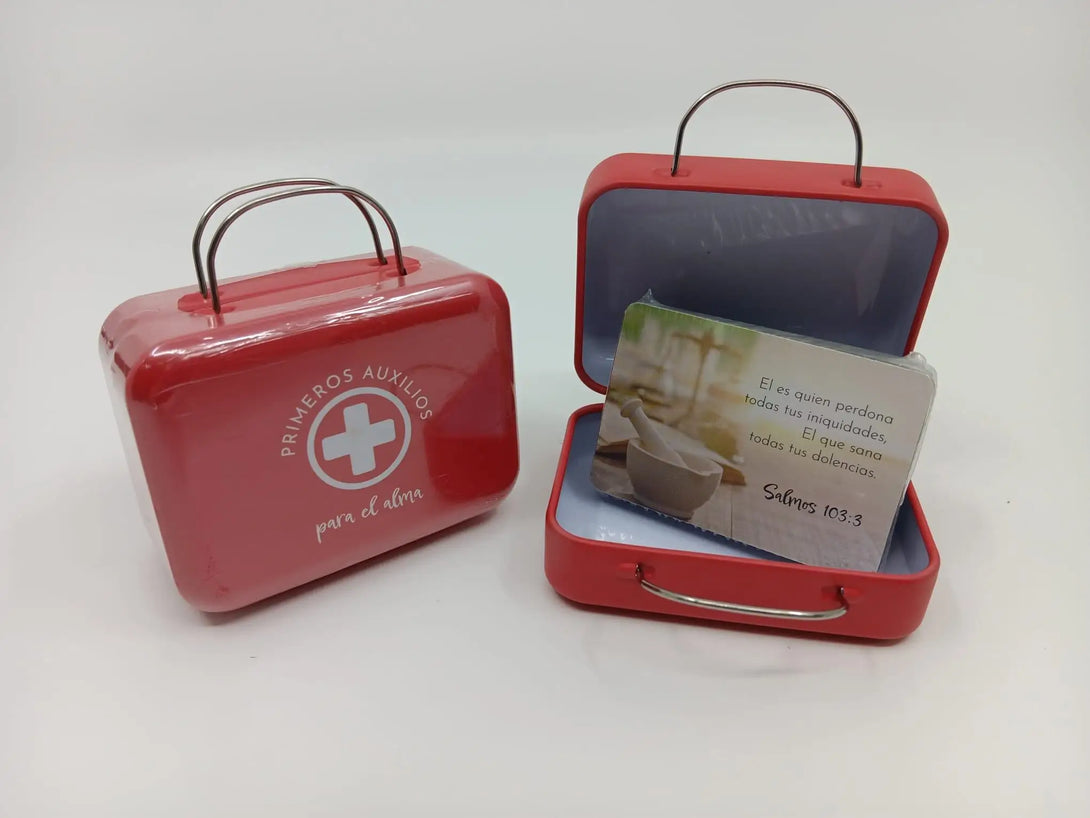 Primeros auxilios - Caja de promesas metálica maleta