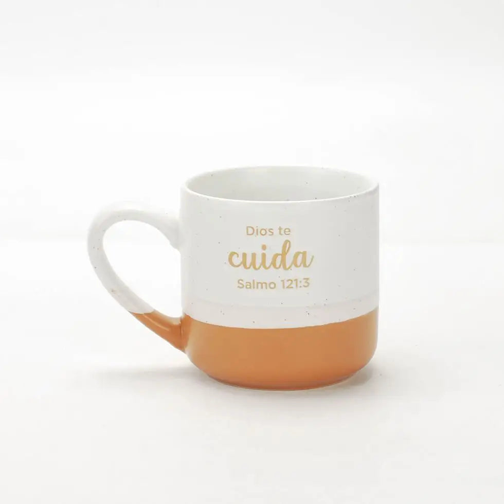 Taza 10 OZ. Colección Acuarela. Dios te cuida