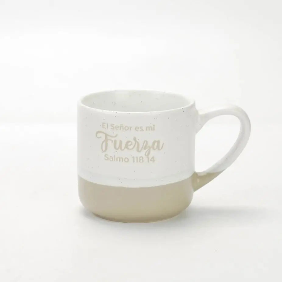 Taza 10 OZ. Colección Acuarela. El Señor es mi fuerza