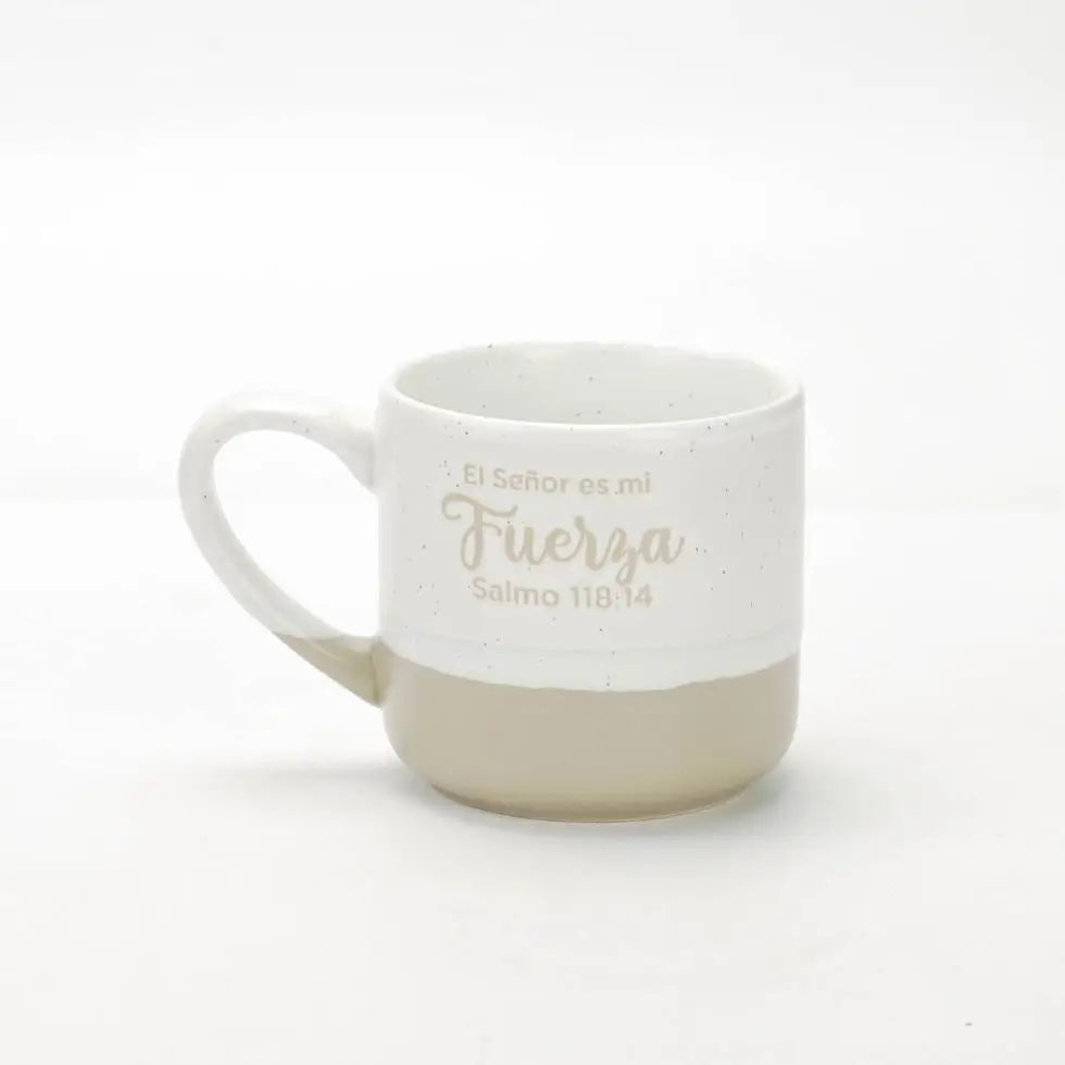Taza 10 OZ. Colección Acuarela. El Señor es mi fuerza