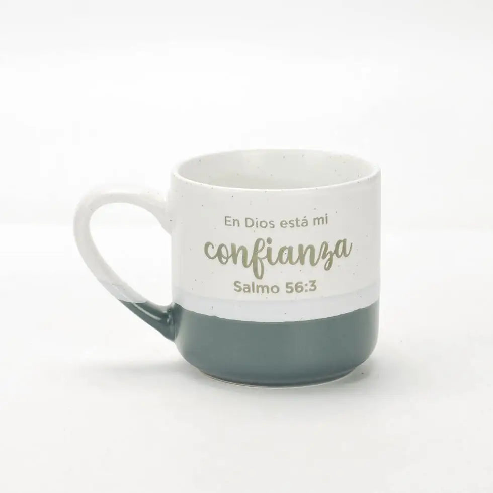 Taza 10 OZ. Colección Acuarela. En Dios está mi confianza