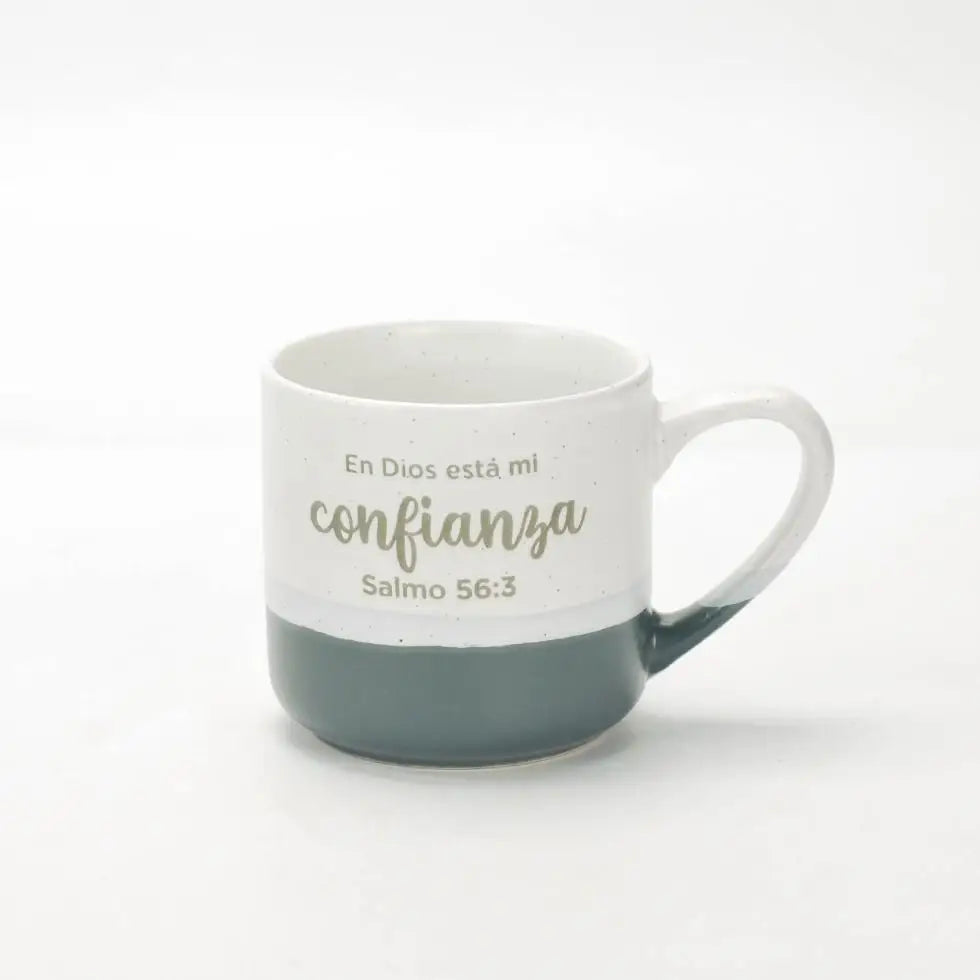 Taza 10 OZ. Colección Acuarela. En Dios está mi confianza