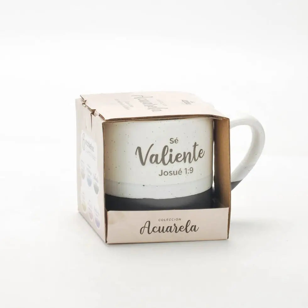 Taza 10 OZ. Colección Acuarela. Sé Valiente