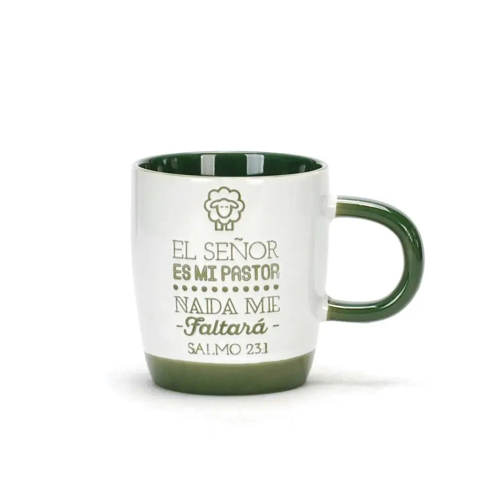 Taza 10 Oz. Colección elemental. El Señor es mi pastor.