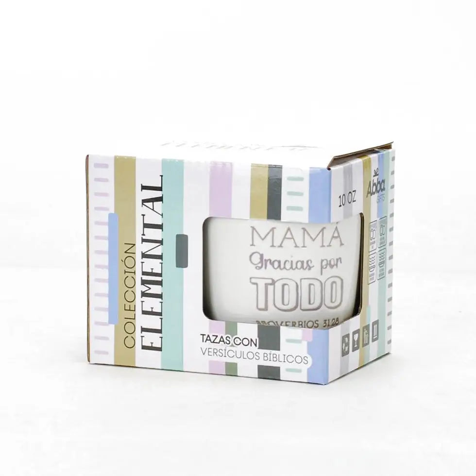 Taza 10 Oz. Colección elemental. Mamá