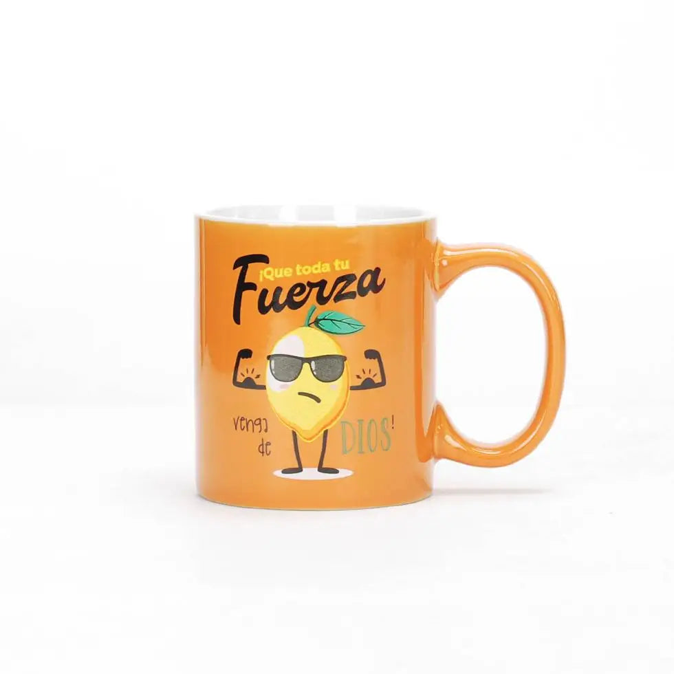 Taza 12 OZ. Colección Comparte. Fuerza