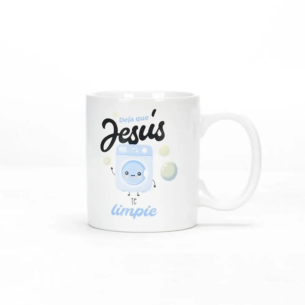 Taza 12 OZ. Colección Comparte. Jesús te limpie