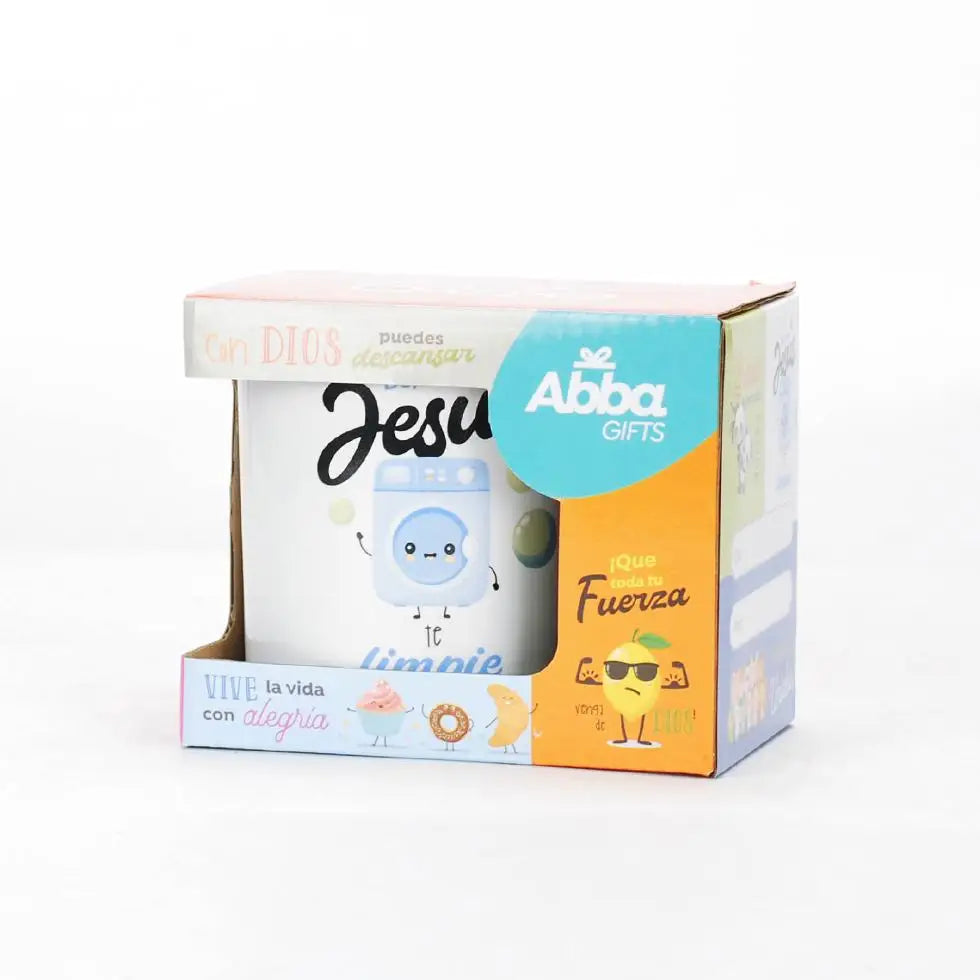 Taza 12 OZ. Colección Comparte. Jesús te limpie