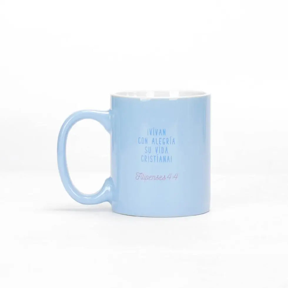 Taza 12 OZ. Colección Comparte. Vive con alegría