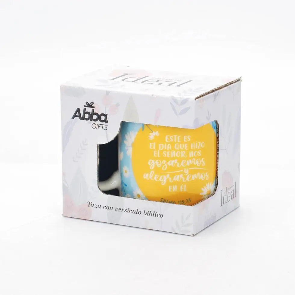 Taza 12 OZ. Colección Ideal. Este es el día