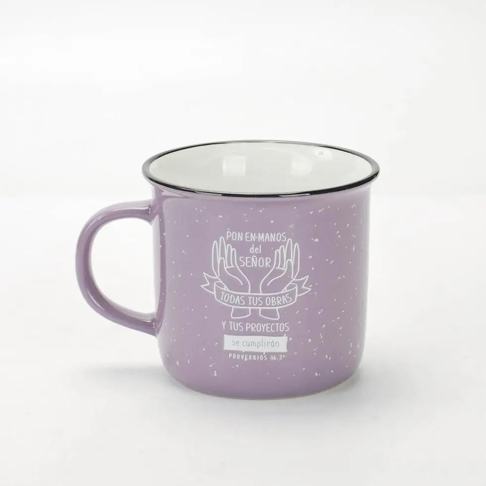 Taza 12 Oz. Colección Imagina. Pon en manos del Señor