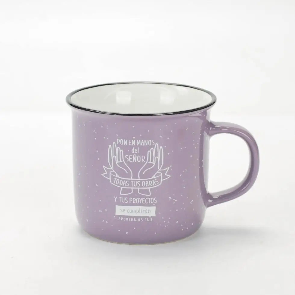 Taza 12 Oz. Colección Imagina. Pon en manos del Señor