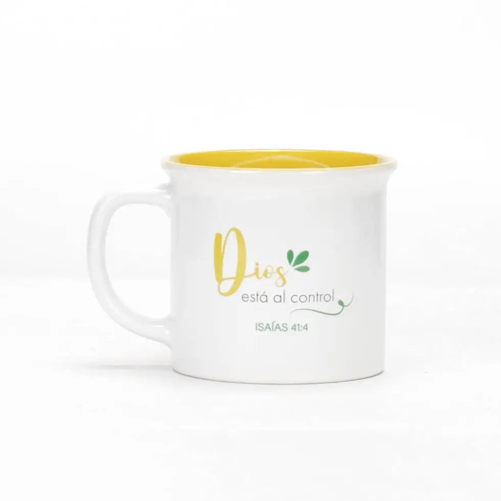 Taza 13 OZ. Colección delicia. Dios al control