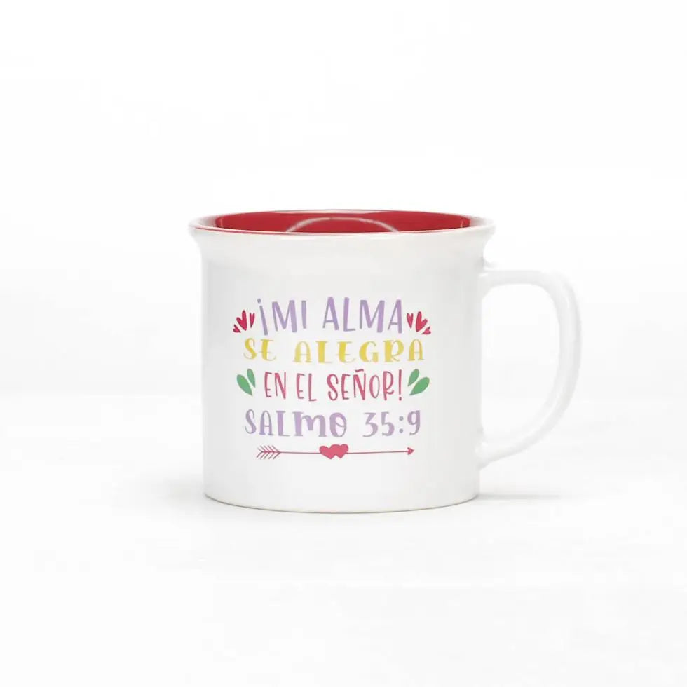 Taza 13 OZ. Colección delicia.Mi alma se alegra