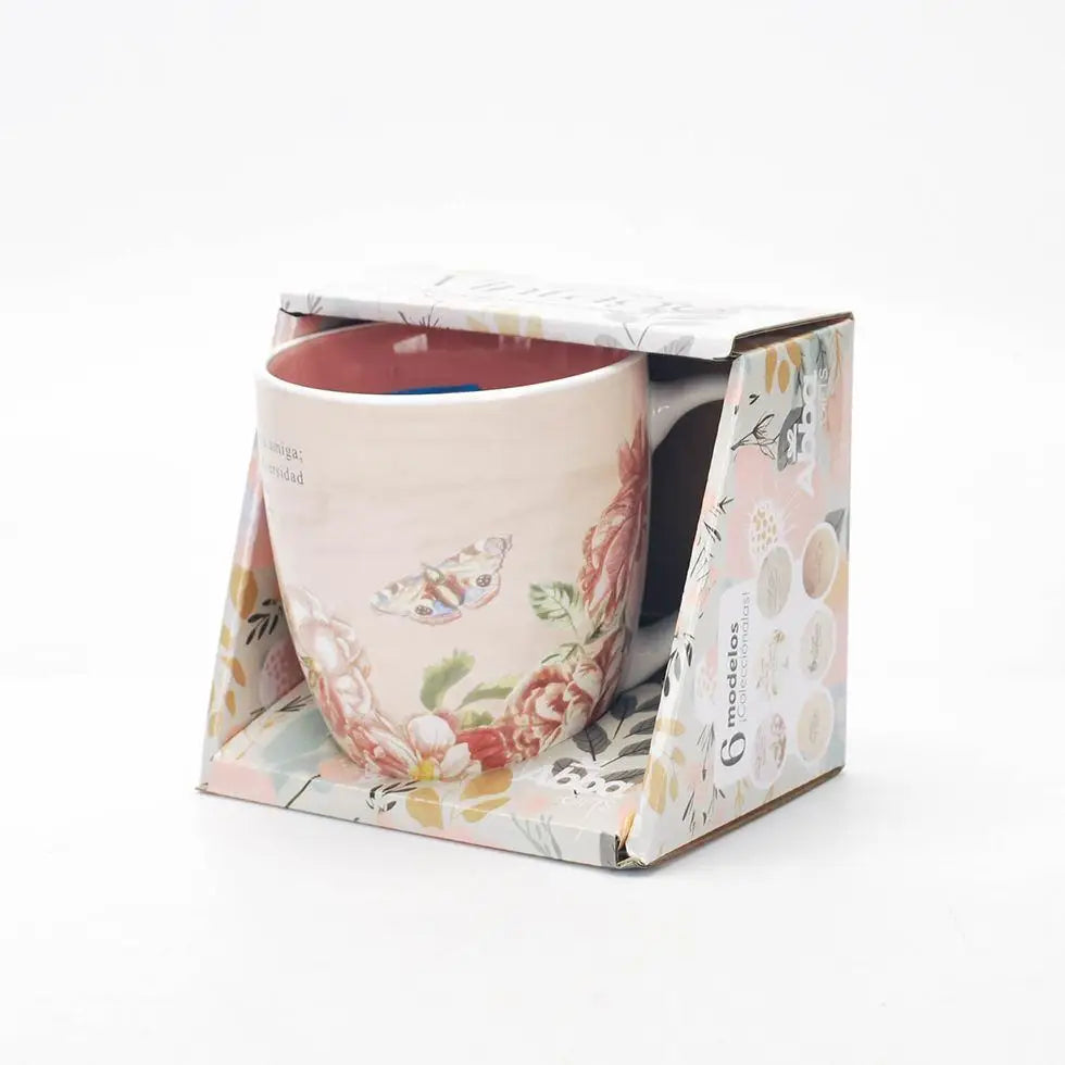 Taza 15 OZ. Colección Vintage. En todo tiempo ama la amiga
