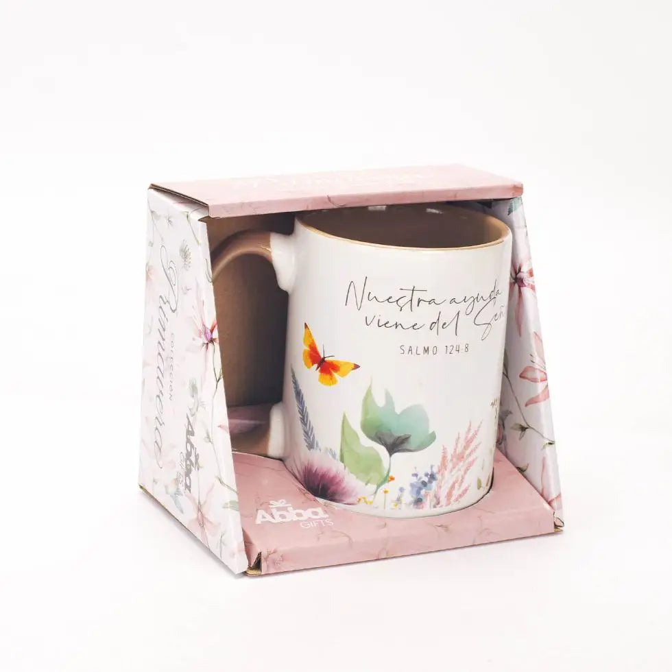 Taza 16 OZ. Colección Primavera. Nuestra ayuda