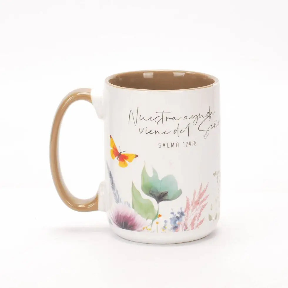 Taza 16 OZ. Colección Primavera. Nuestra ayuda