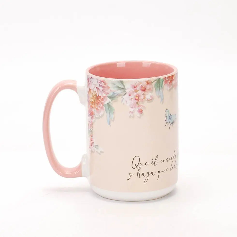 Taza 16 OZ. Colección Primavera. Que él conceda los deseos