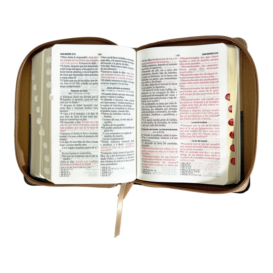 Biblia Reina Valera 1960 de bolsillo Imitación piel Café