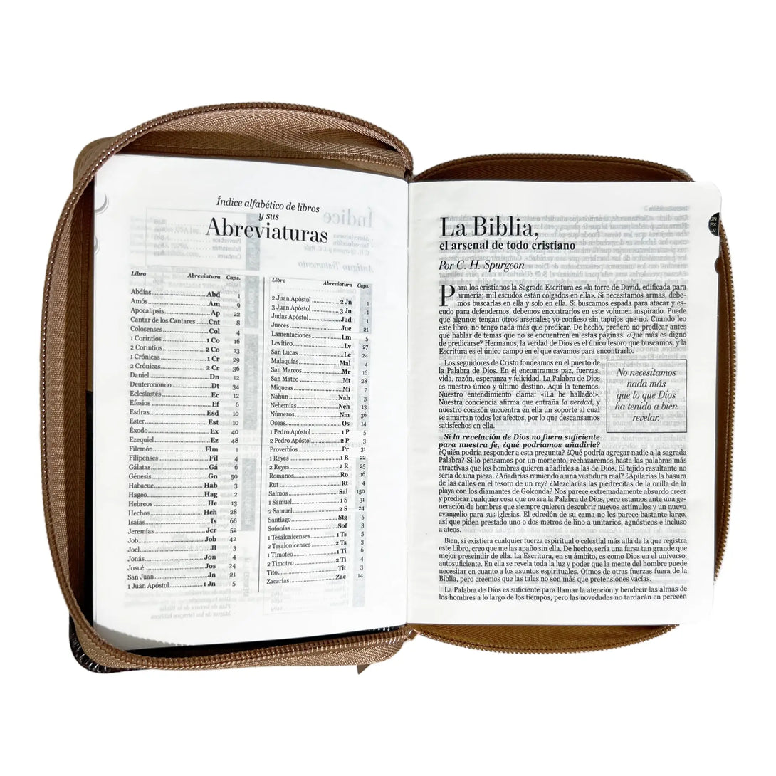 Biblia Reina Valera 1960 de bolsillo Imitación piel Café