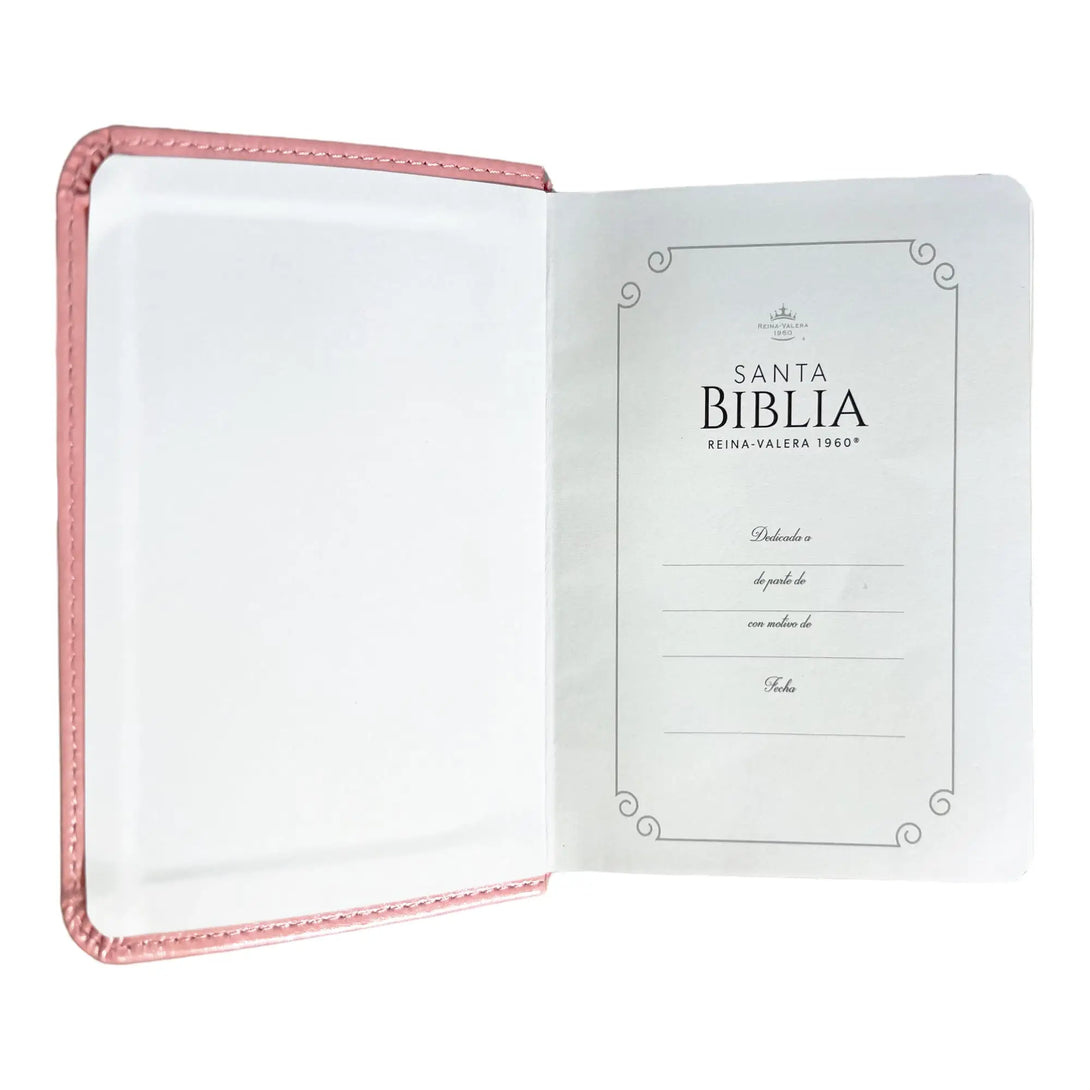 Biblia Reina Valera 1960 de bolsillo Imitación Piel rosa