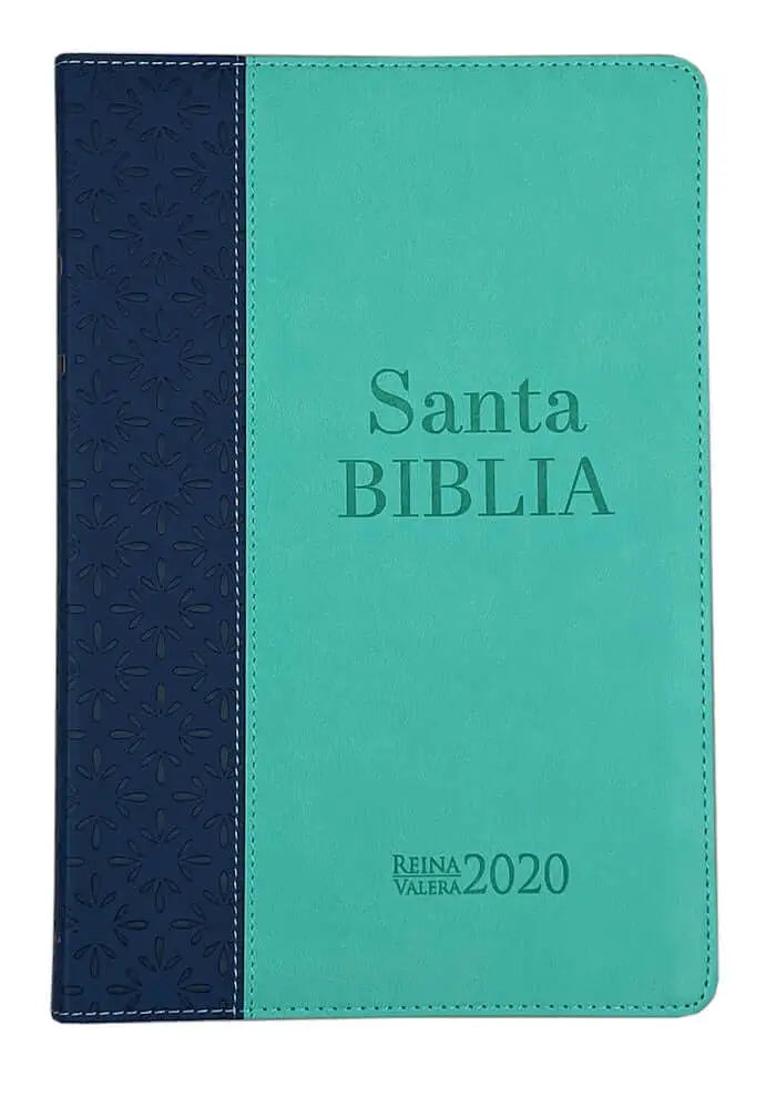 Biblia Reina Valera 2020 ultrafina imitación piel Delicadeza azul/turquesa